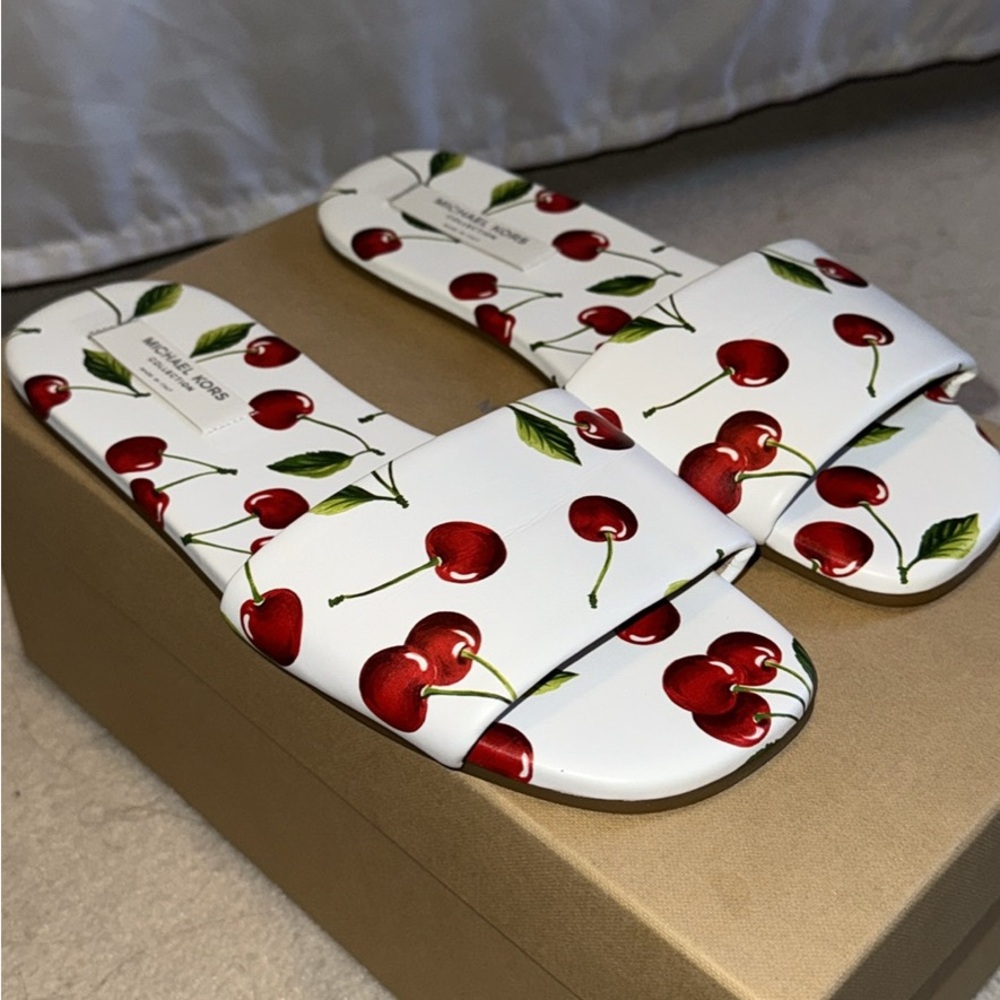 Michael Kors Collection Cherry Slides